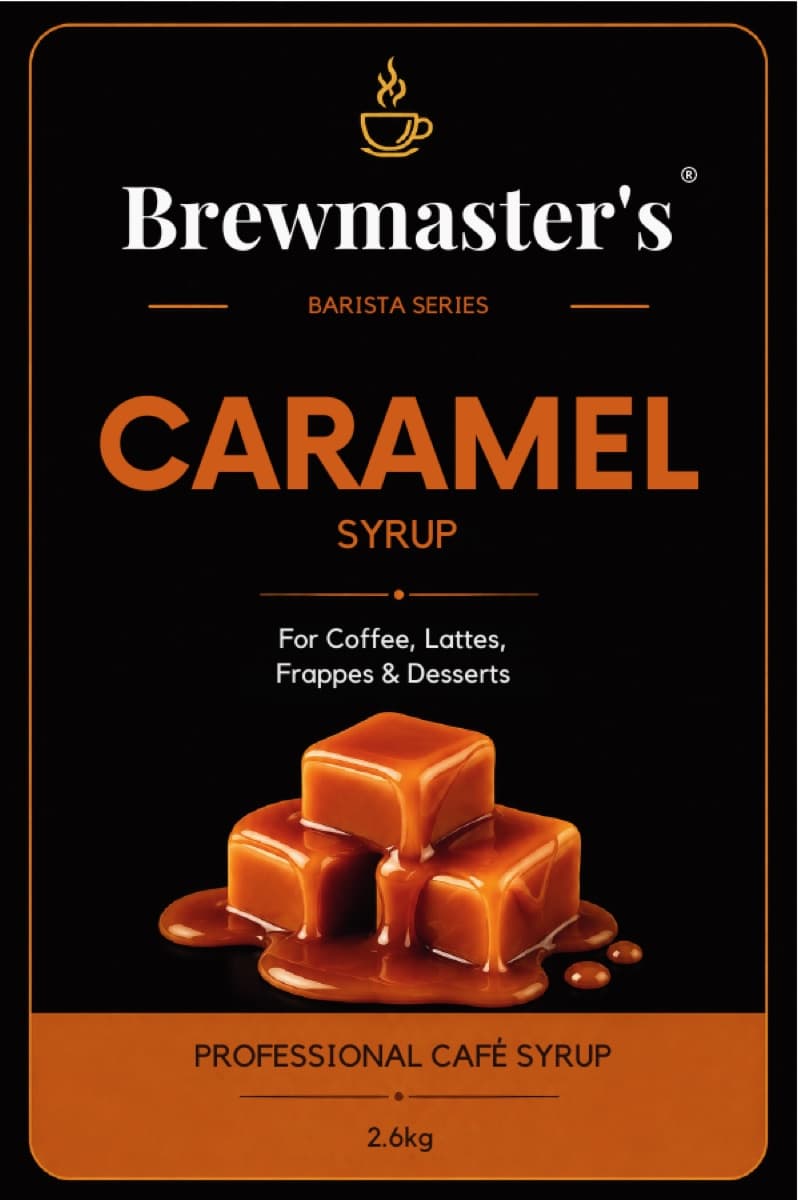 Brewmaster Barista Series Caramel syrup label